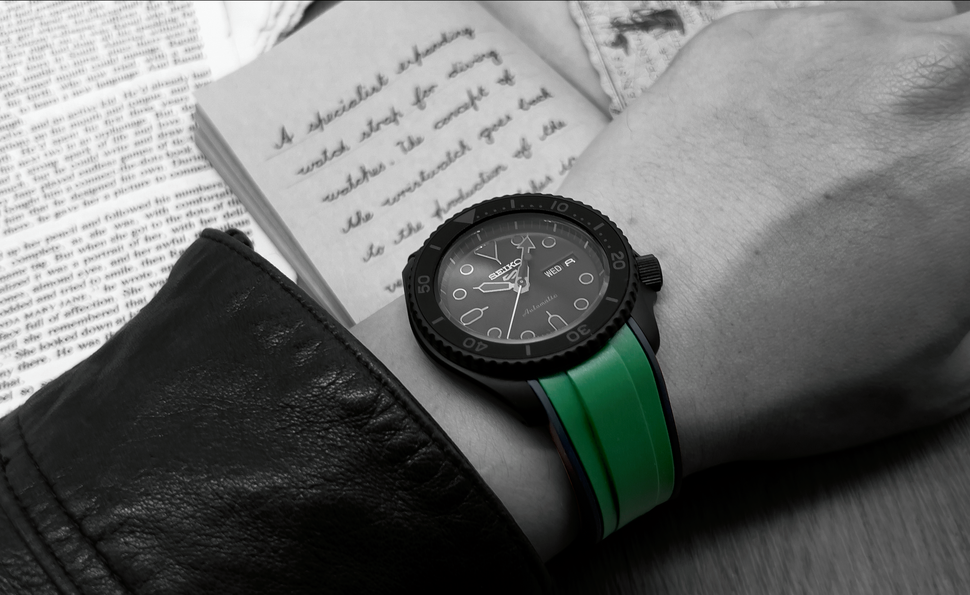 StrapXPro Premium Series (SX1A) Curved Ends Rubber Strap For SKX007, SKX009, SKX011, SRPD61K1, SRPD53K1, SRPD79K1, SRPD77K1 & New 5 Sports 5KX GMT watches