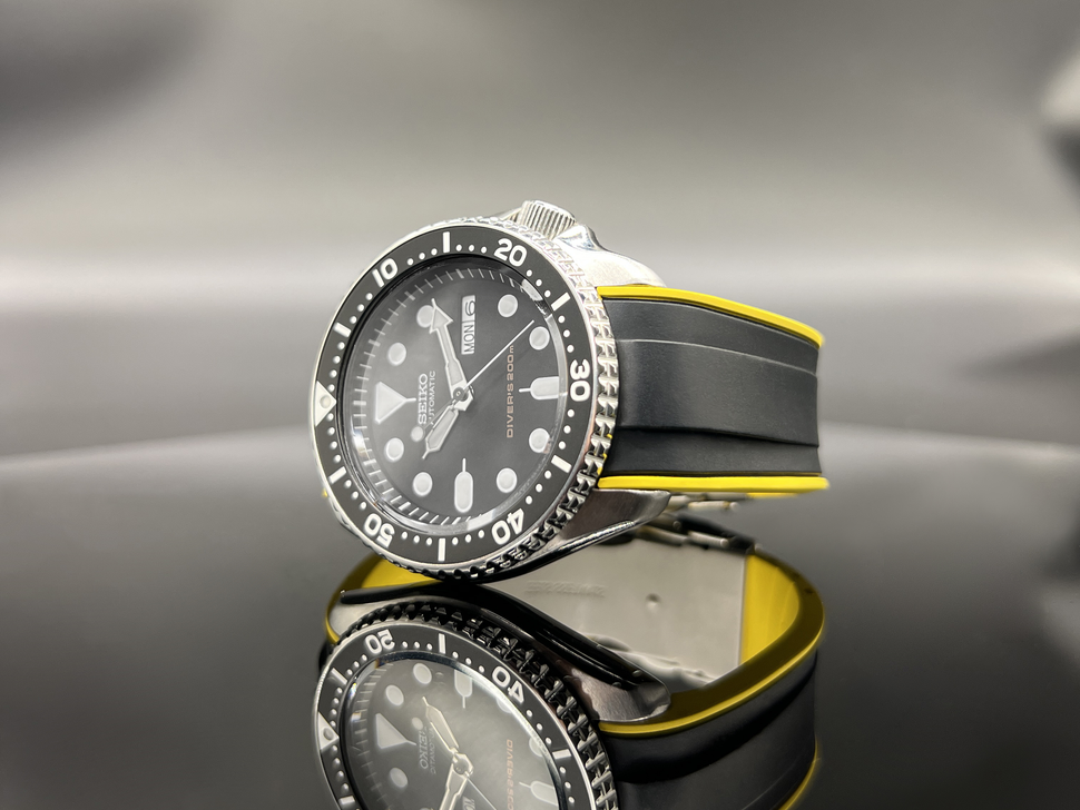 StrapXPro Premium Series (SX1A) Curved Ends Rubber Strap For SKX007, SKX009, SKX011, SRPD61K1, SRPD53K1, SRPD79K1, SRPD77K1 & New 5 Sports 5KX GMT watches