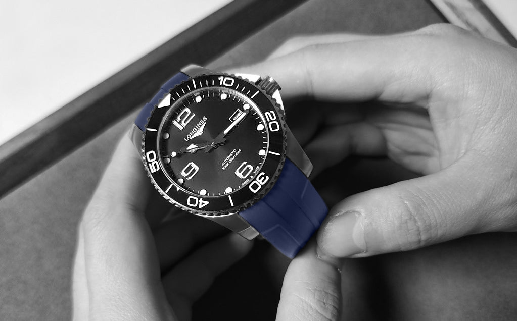 StrapXPro Replacement FKM Rubber Strap: The Ultimate Upgrade for your Longines Hydroconquest