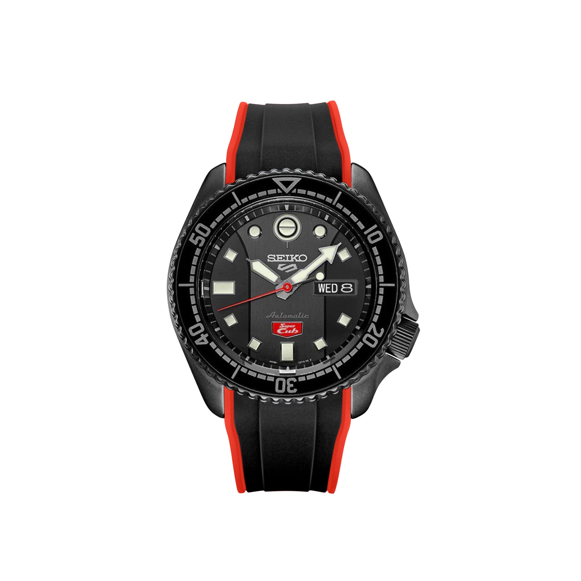 BLACK ON RED