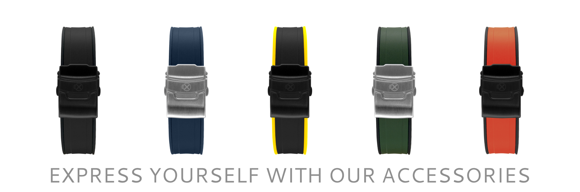 SX1A) Rubber Strap for Seiko SKX Series (Curved-Ends