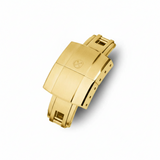 (SXP-JX1) STRAPXPRO High Quality 316L Stainless Steel Spring Deployment Buckle / Butterfly Watch Clasp, Brushed