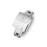 (SXP-JX1) STRAPXPRO High Quality 316L Stainless Steel Spring Deployment Buckle / Butterfly Watch Clasp, Brushed