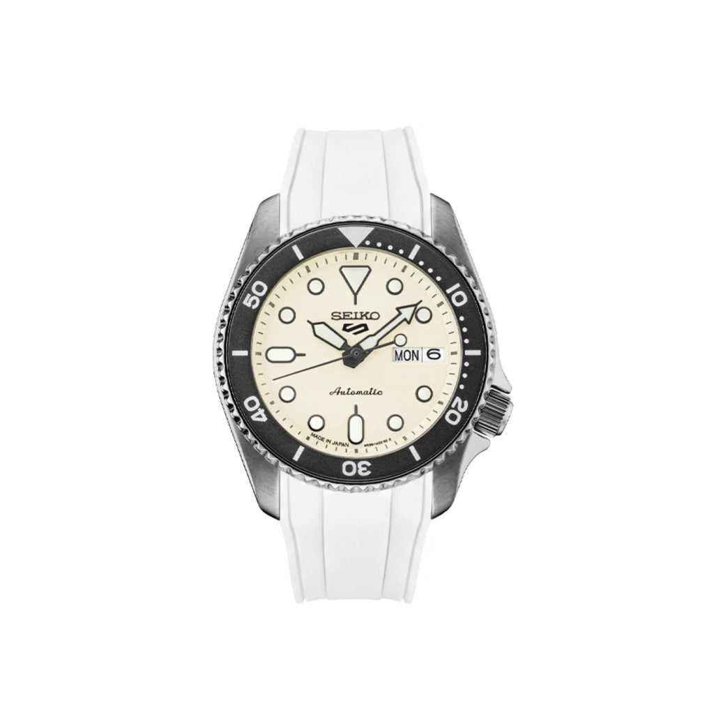 (SX2B) Rubber Strap for New Seiko 5 Sports 38mm SRPK29 Series (Curved-Ends)